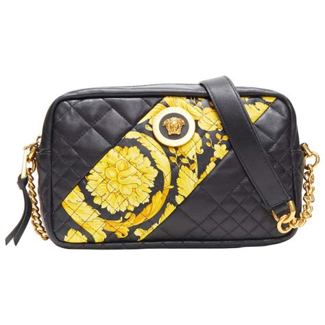 versace leather quality|Versace leather crossbody bag.